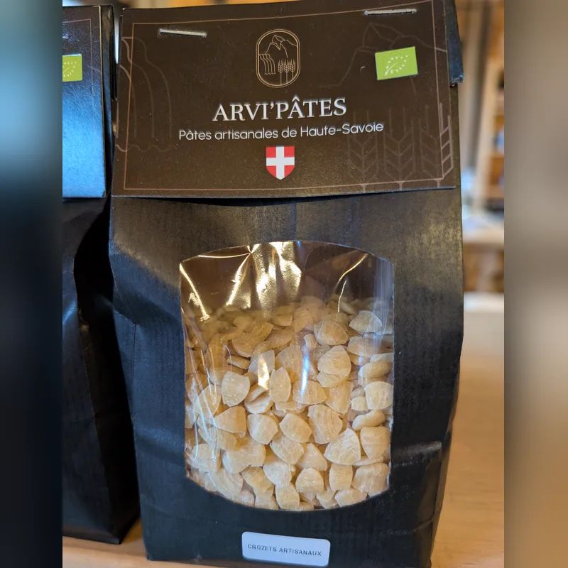 Paquet de crozets nature bio Arvi'Pâtes